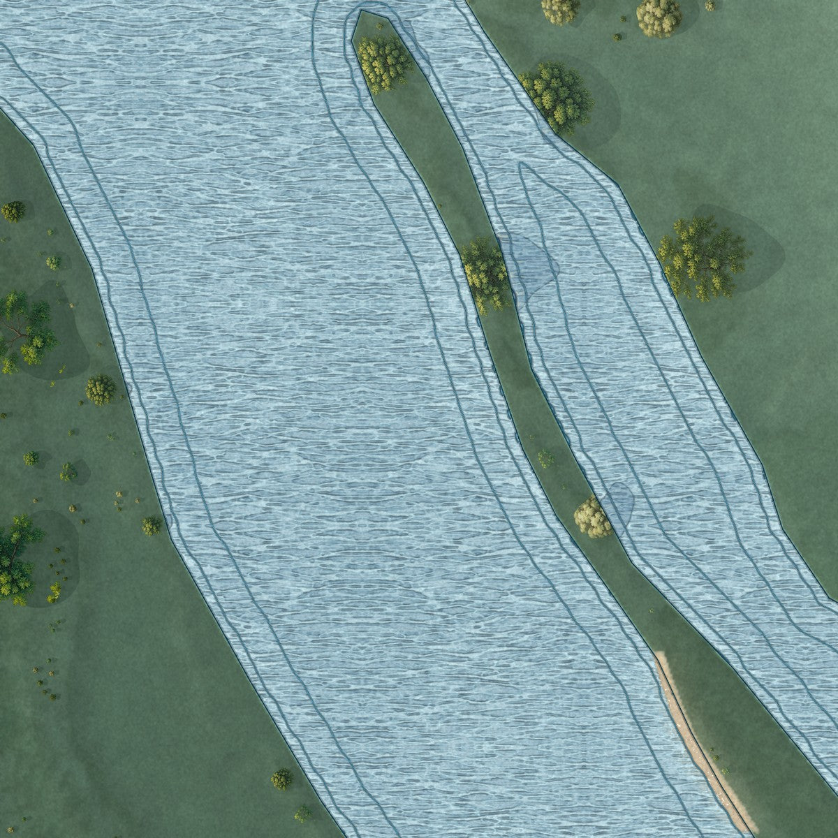 Close-up 2 of the Marineland, Florida map artwork