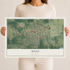 Mayo, Florida map print, 12" x 18" Archival Matte Print mockup