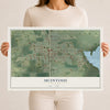 McIntosh, Florida map print, 12" x 18" Archival Matte Print mockup