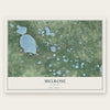 Melrose, Florida map print, the full design