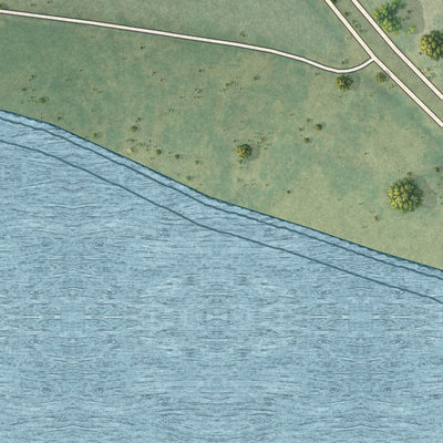Close-up 2 of the Micanopy, Florida map artwork