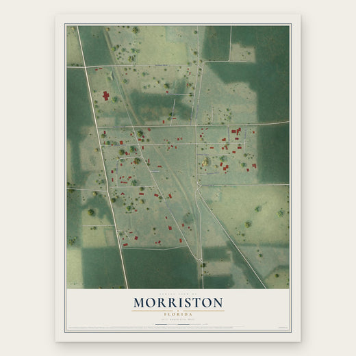Morriston, Florida map print, the full design