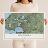 Mount Dora, Florida map print, 12" x 18" Archival Matte Print mockup