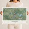 Mulberry, Florida map print, 12" x 18" Archival Matte Print mockup