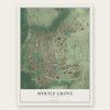 Myrtle Grove, Florida map print, the full design