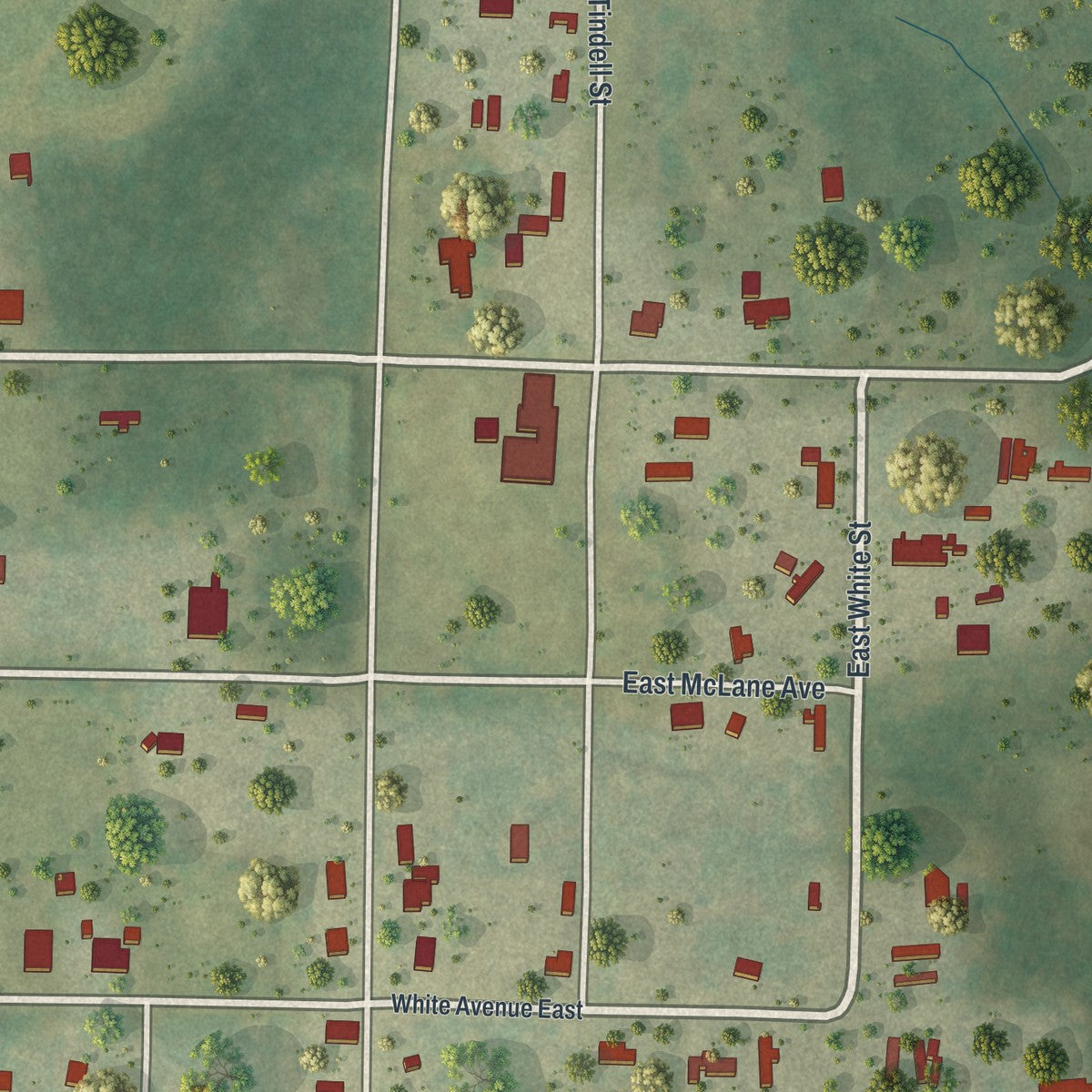 Close-up 1 of the Noma, Florida map artwork