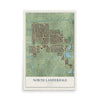 North Lauderdale, Florida map print, 12" x 18" Archival Matte Print mockup