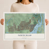 North Miami, Florida map print, 12" x 18" Archival Matte Print mockup
