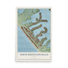 North Redington Beach, Florida map print, 12" x 18" Archival Matte Print mockup