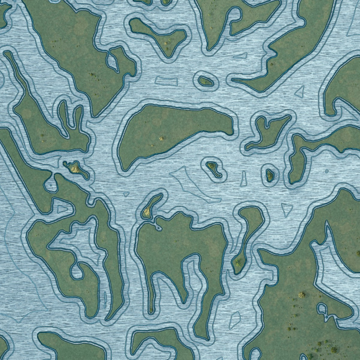 Close-up 1 of the Oak Hill, Florida map artwork