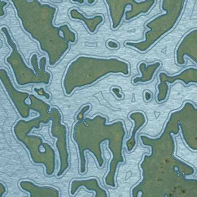 Close-up 1 of the Oak Hill, Florida map artwork
