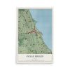Ocean Breeze, Florida map print, 12" x 18" Archival Matte Print mockup