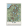 Ocoee, Florida map print, 12" x 18" Archival Matte Print mockup