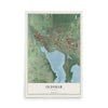 Oldsmar, Florida map print, 12" x 18" Archival Matte Print mockup