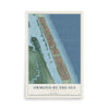 Ormond-by-the-Sea, Florida map print, 12" x 18" Archival Matte Print mockup