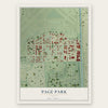 Page Park, Florida map print, the full design
