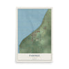 Pahokee, Florida map print, 12" x 18" Archival Matte Print mockup