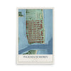 Palm Beach Shores, Florida map print, 12" x 18" Archival Matte Print mockup