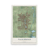 Palm Springs, Florida map print, 12" x 18" Archival Matte Print mockup