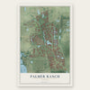 Palmer Ranch, Florida map print, the full design