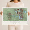 Pembroke Park, Florida map print, 12" x 18" Archival Matte Print mockup