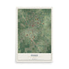 Perry, Florida map print, 12" x 18" Archival Matte Print mockup