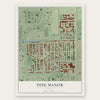 Pine Manor, Florida map print, the full design