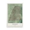 Pinecrest, Florida map print, 12" x 18" Archival Matte Print mockup