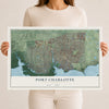 Port Charlotte, Florida map print, 12" x 18" Archival Matte Print mockup