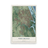Port Orange, Florida map print, 12" x 18" Archival Matte Print mockup