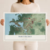 Port Richey, Florida map print, 12" x 18" Archival Matte Print mockup