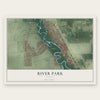 River Park, Florida map print, the full design