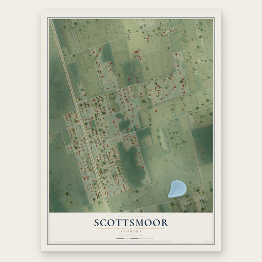 Scottsmoor, Florida map print, the full design