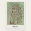 Sky Lake, Florida map print, the full design