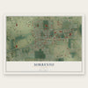 Sorrento, Florida map print, the full design