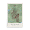 South Miami, Florida map print, 12" x 18" Archival Matte Print mockup