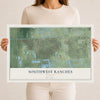 Southwest Ranches, Florida map print, 12" x 18" Archival Matte Print mockup