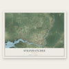 Steinhatchee, Florida map print, the full design