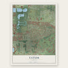 Tatum, Florida map print, the full design