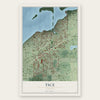 Tice, Florida map print, the full design