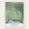 Tildenville, Florida map print, the full design