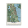 Titusville, Florida map print, 12" x 18" Archival Matte Print mockup
