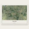 Trilby, Florida map print, the full design