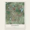 University, Orange County, Florida map print, the full design