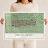 Virginia Gardens, Florida map print, 12" x 18" Archival Matte Print mockup
