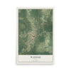 Wausau, Florida map print, 12" x 18" Archival Matte Print mockup