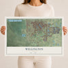 Wellington, Florida map print, 12" x 18" Archival Matte Print mockup