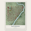 Wellswood, Florida map print, the full design