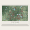 Westchase, Florida map print, the full design