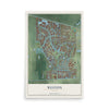 Weston, Florida map print, 12" x 18" Archival Matte Print mockup